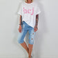 T-Shirt Hej - white