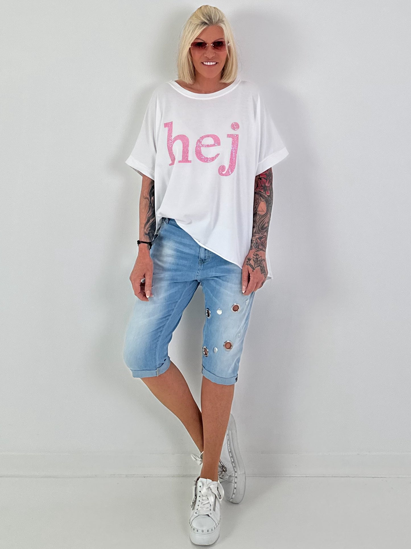 T-Shirt Hej - white