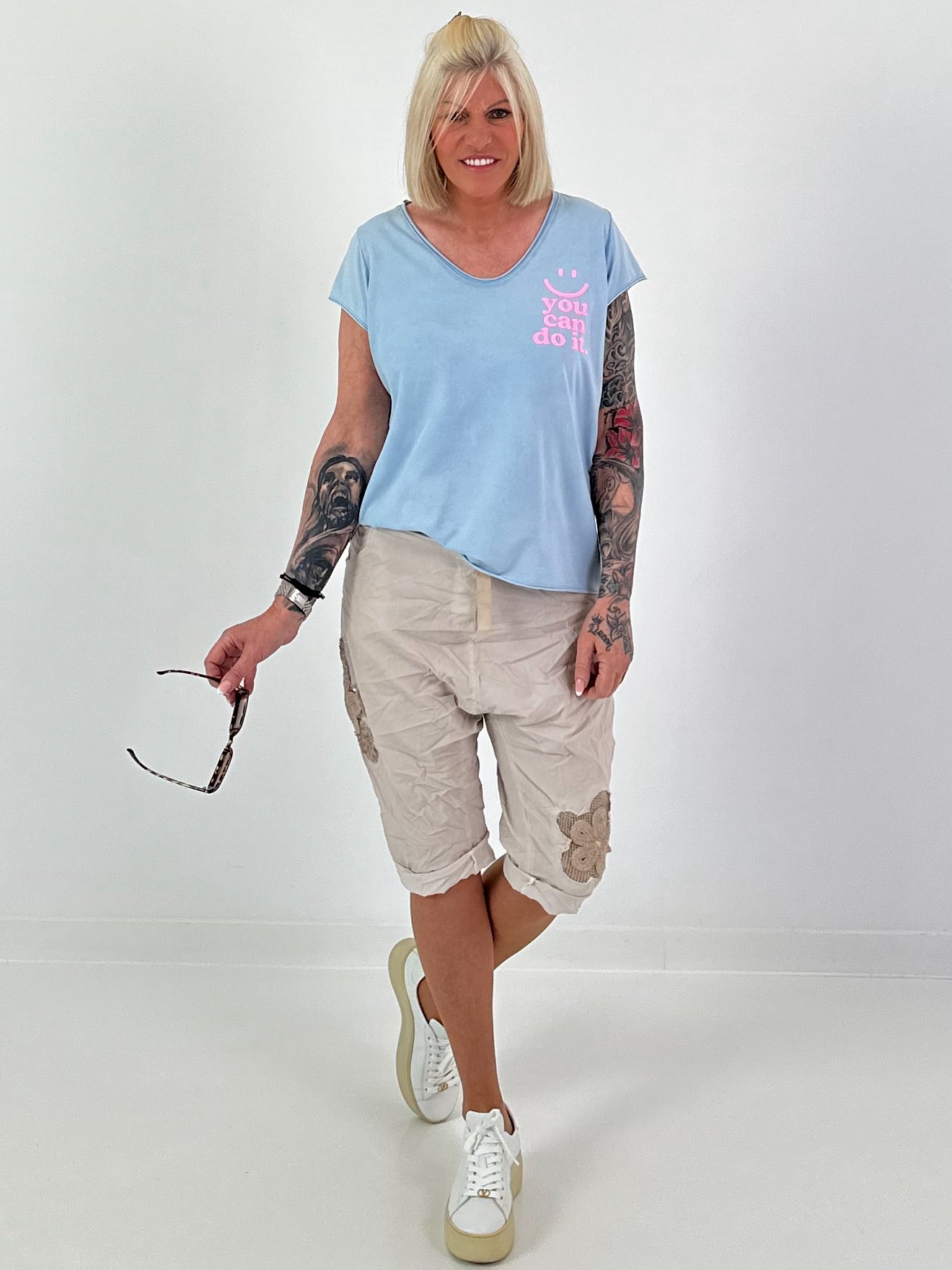 T-Shirt You Can - lichtblauw