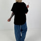 Cut-out shirt - black