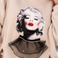 Oversized Sweater Iconic Woman - beige