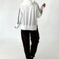 Stylisches Sweatshirt  mit großem Patch Dog - weiss