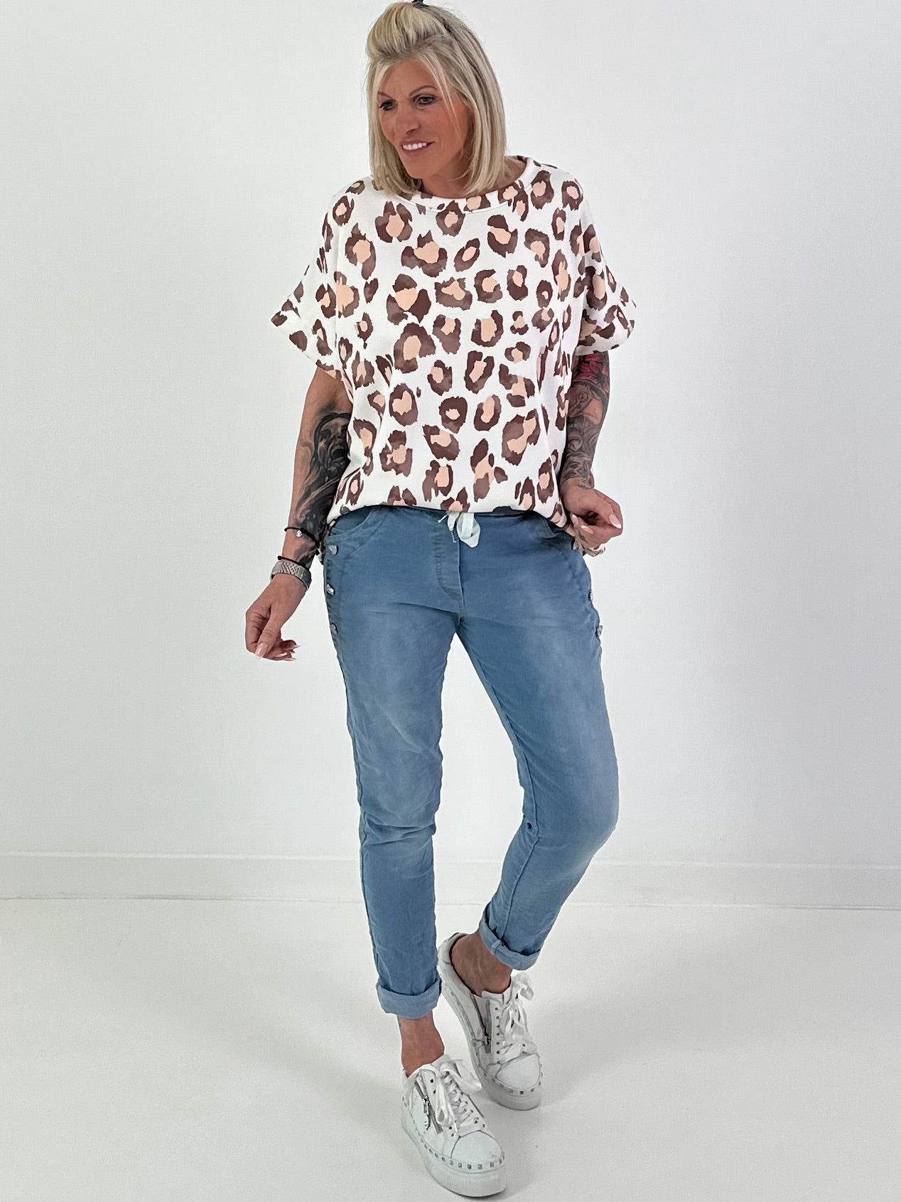 Sweatshirt Leo - beige