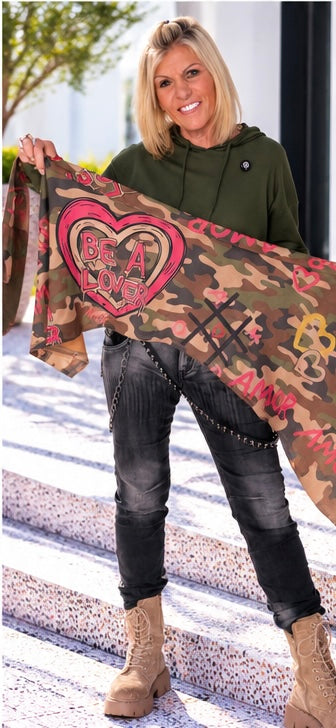 Waist Wrap in Wildlederoptik Be A Lover - mehrfarbig