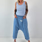 Rib Tank Top stone washed - light blue