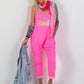Jumpsuit Skirt - neon pink