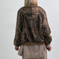 2 in 1 Jacke mit Leo-Print - camel