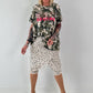 Oversized Camouflage T-Shirt - beige-mehrfarbig