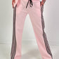 Hose mit Streifendetails - rosa