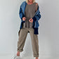 Oversized Jeansjacke - dunkelblau