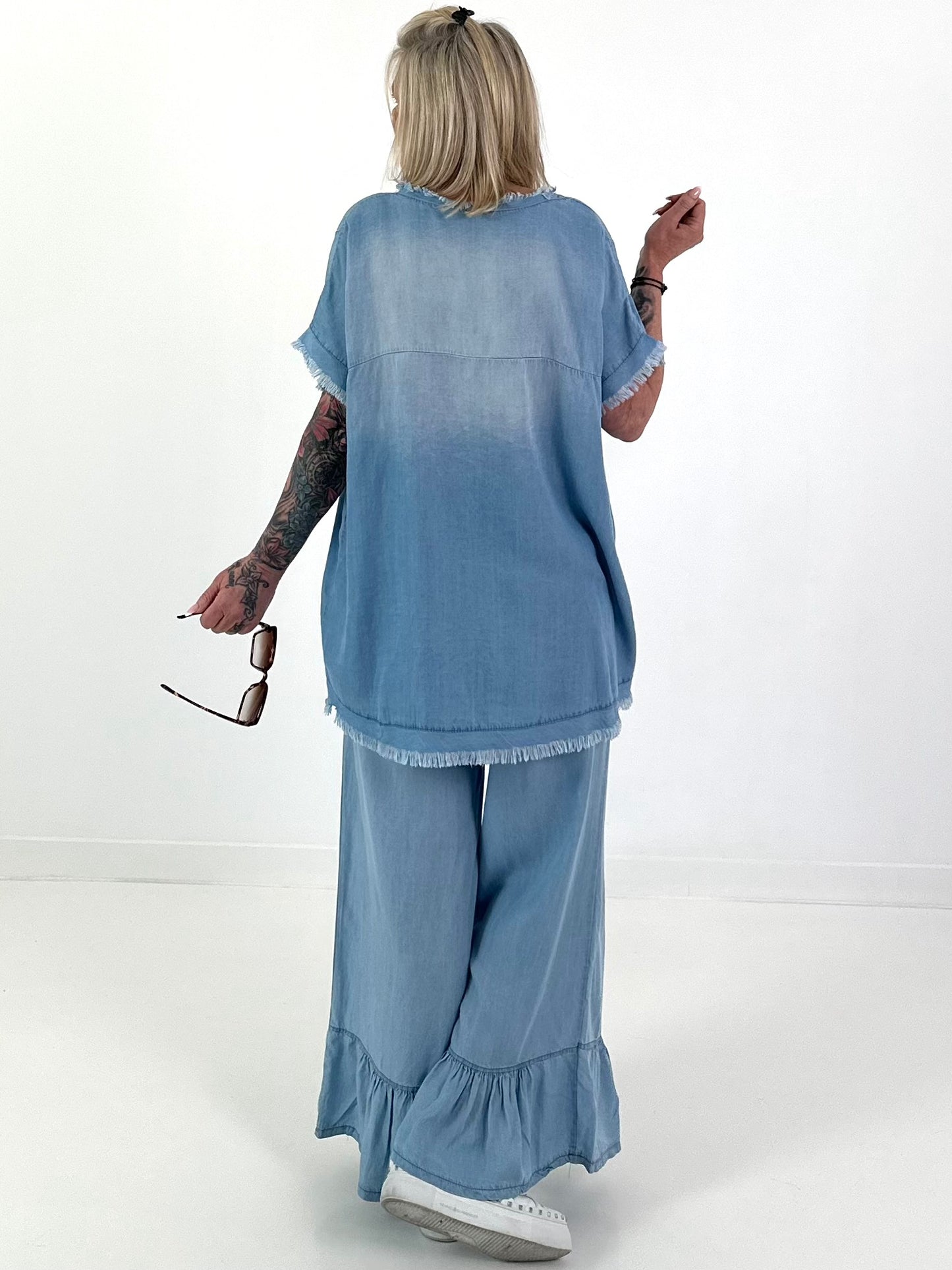 Jeansshirt Perfectly Imperfect - hellblau
