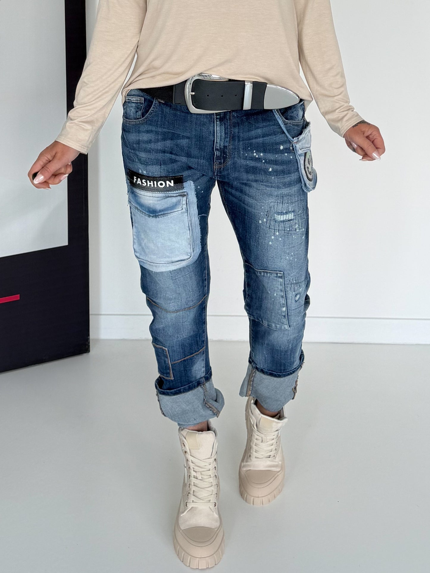 Jeans Fashion Smiley - denim