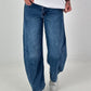 Wide Leg Jeans - dark blue