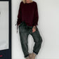 Shirt met ruches - roze