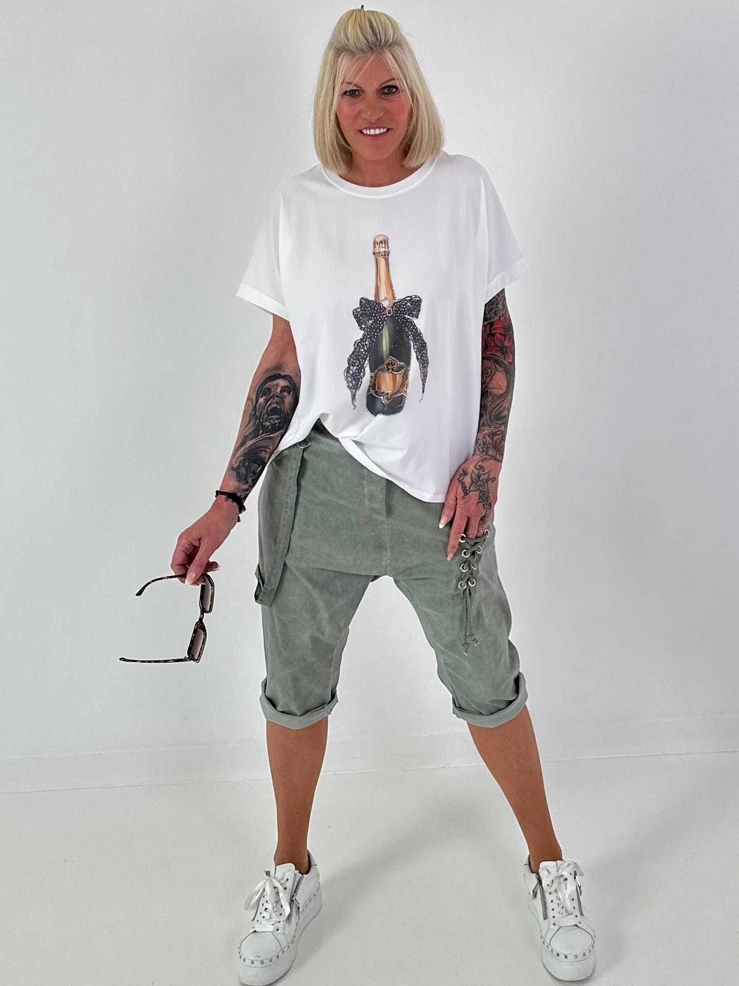 T-Shirt Champagne - weiss