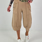 Casual sweatpants with eyelet details - sand