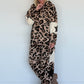 Zweiteiler mit Leo-Print und Stern-Patches - mehrfarbig