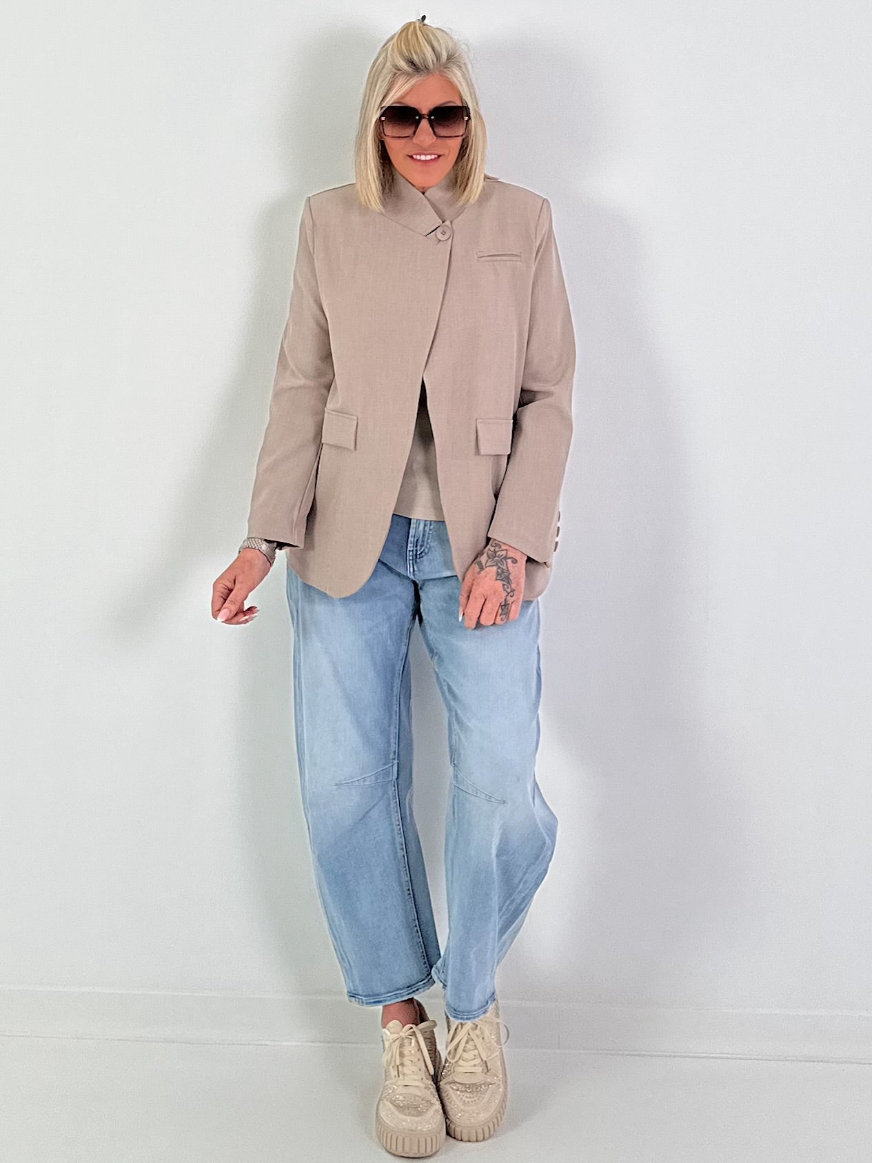 Blazer one button - beige
