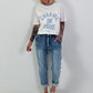 T-Shit Charme - weiss-hellblau