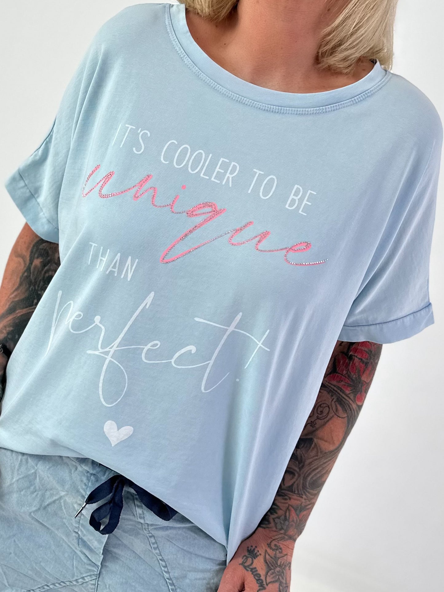 T-Shirt Unique - hellblau