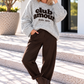Cozy Club Amour Sweater - light gray-mocha