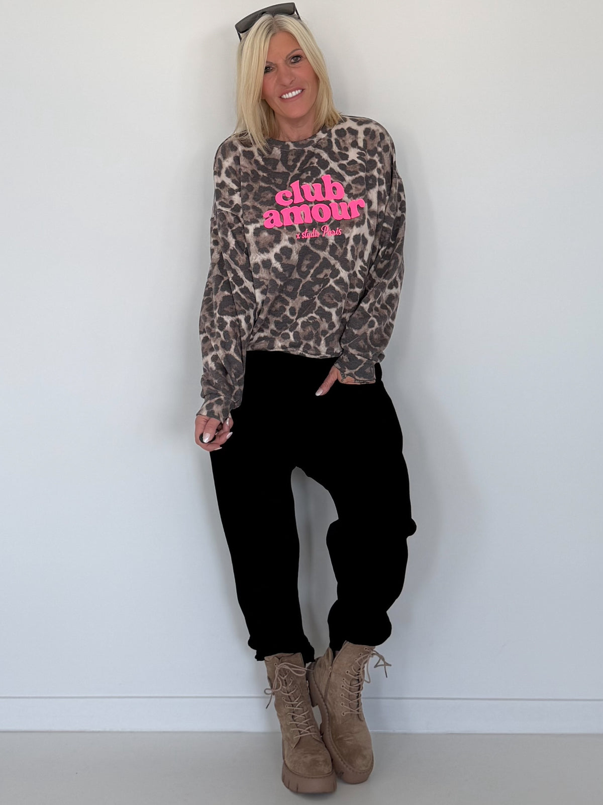 Sweater Club Amour - leo-mehrfarbig