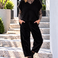 Fluffy turtleneck - black