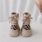 High Sneaker in Wildleder-Optik  - beige-leo