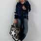 Lässiges Sweatshirt im Used-Look - marine