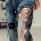 Jogg-Jeans im Used Look Woman & Pearl - denim-Schwarz