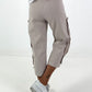 Broek met veteroogjes - beige