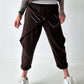 Sweatshirt Hose mit lässigen Details - schoko