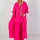 Leichter Long Mantel - pink