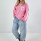 Sweatshirt model "Happiness" - pink