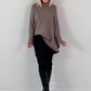 Oversized trui model "Relaxed Chic" - taupe