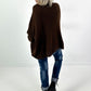 Oversized sweater model "Snuggle Arctic" - mocha