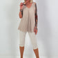 Pleated Top - Beige