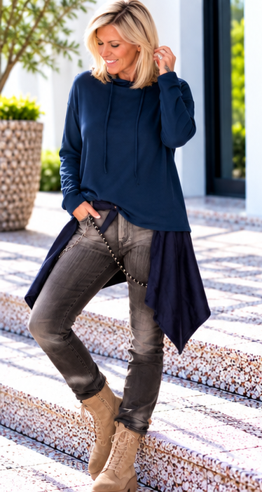 Waist Wrap in Wildlederoptik - marine