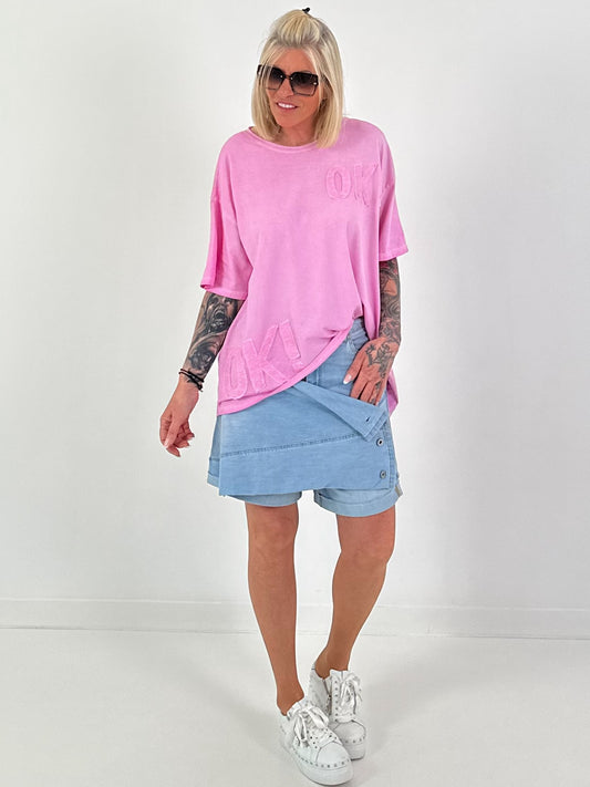 T-Shirt OK! - rosa