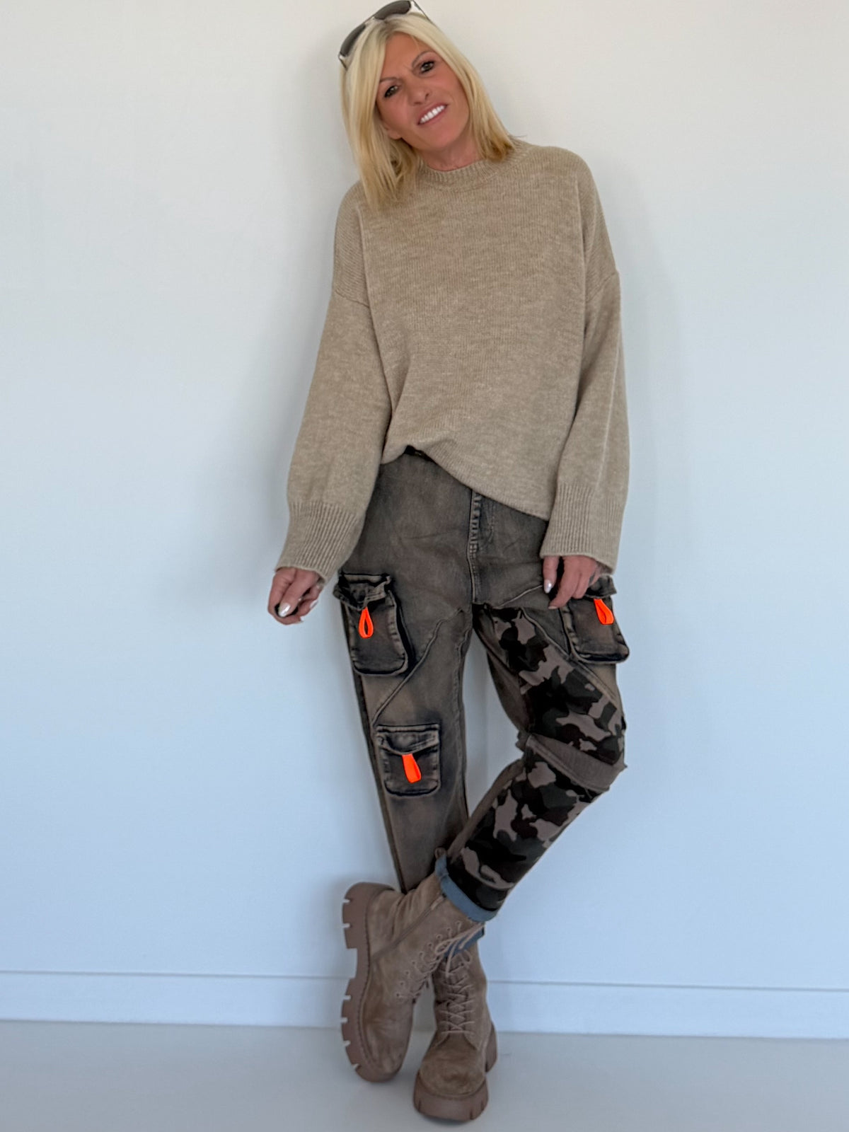 Kuscheliger Pullover  - beige