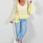 Light tunic with ruffles - yellow