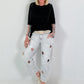 T-shirt with half sleeves - black