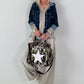 Jeansjacke im Used-Look mit Kapuze - denim