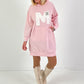 Long Hoodie/Kleid Modell "Edition M" - rosa