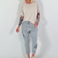 Cut-Out T-Shirt - beige