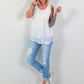 Silk top - white