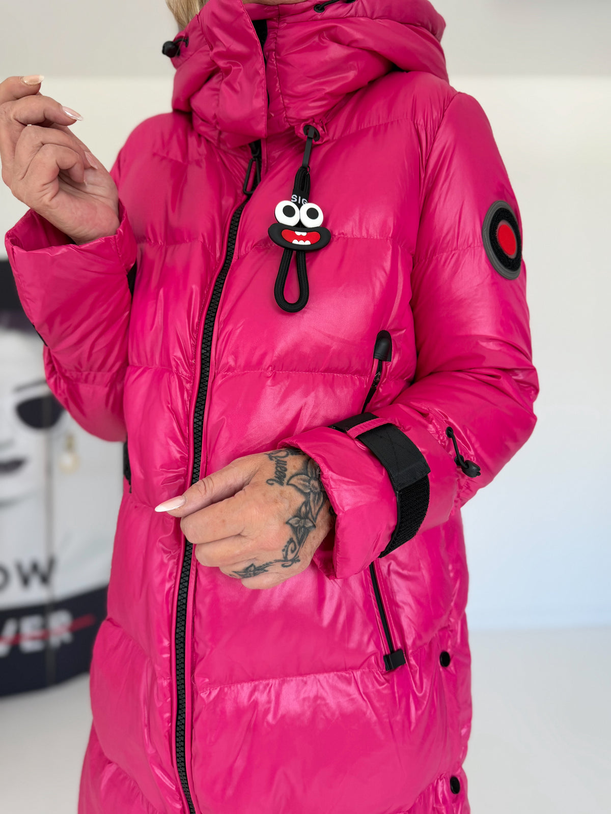 Cuel down coat - pink