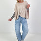 Oversized Shirt Normal is Boring - beige