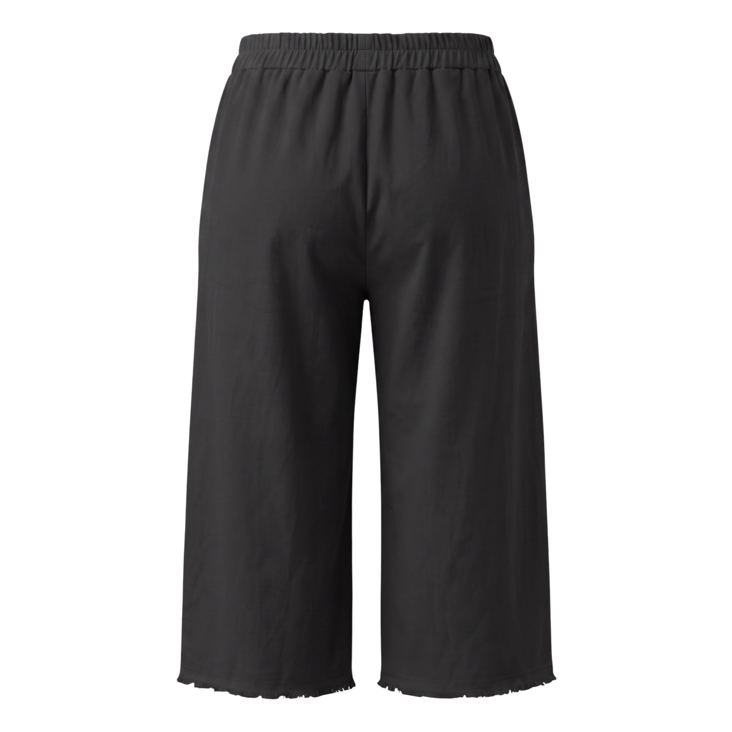 Hose mit Overlay und Metallösen - schwarz