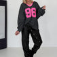 Sweater 96 - anthrazit-neonpink